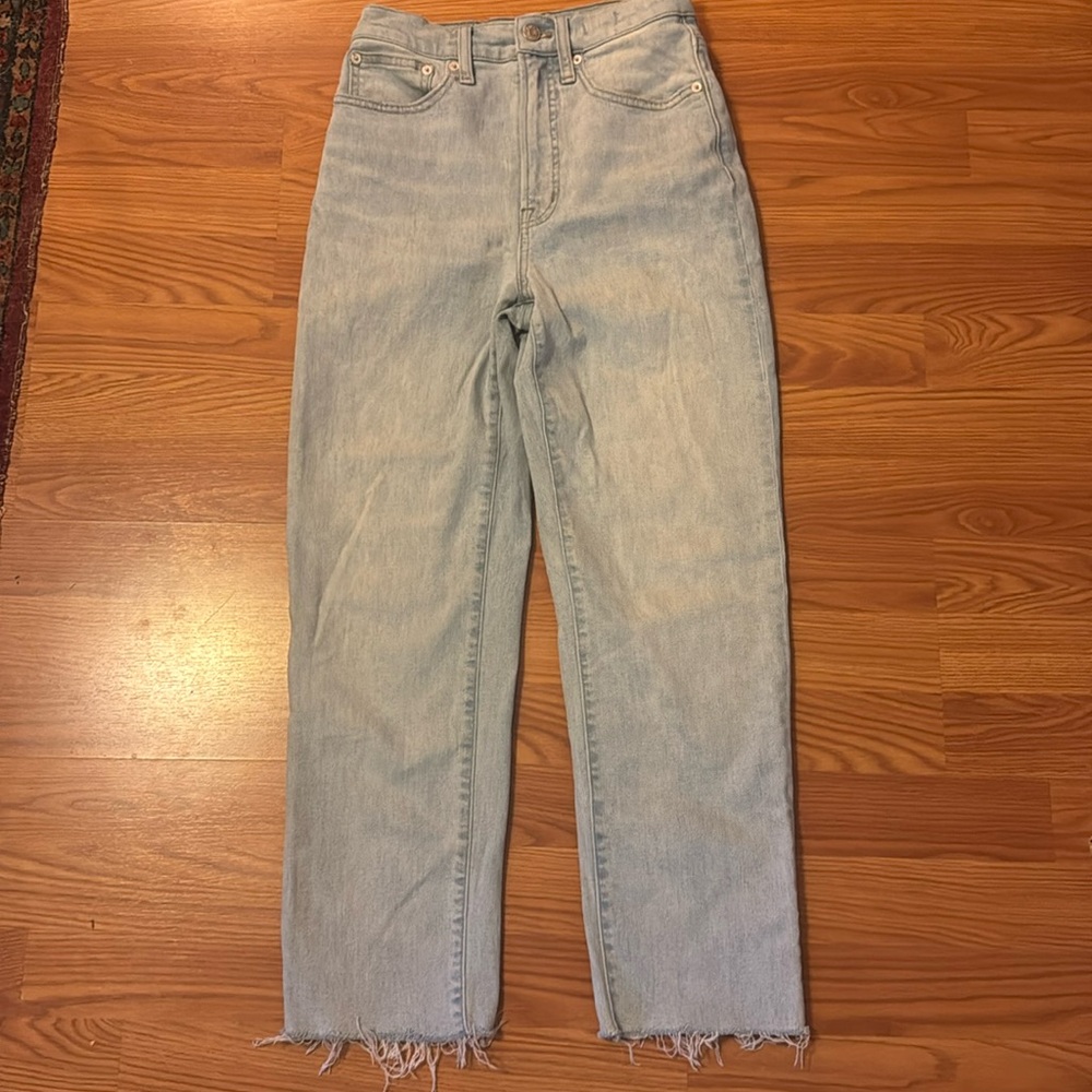 Madewell Perfect Vintage Straight Jean | light wash | 25